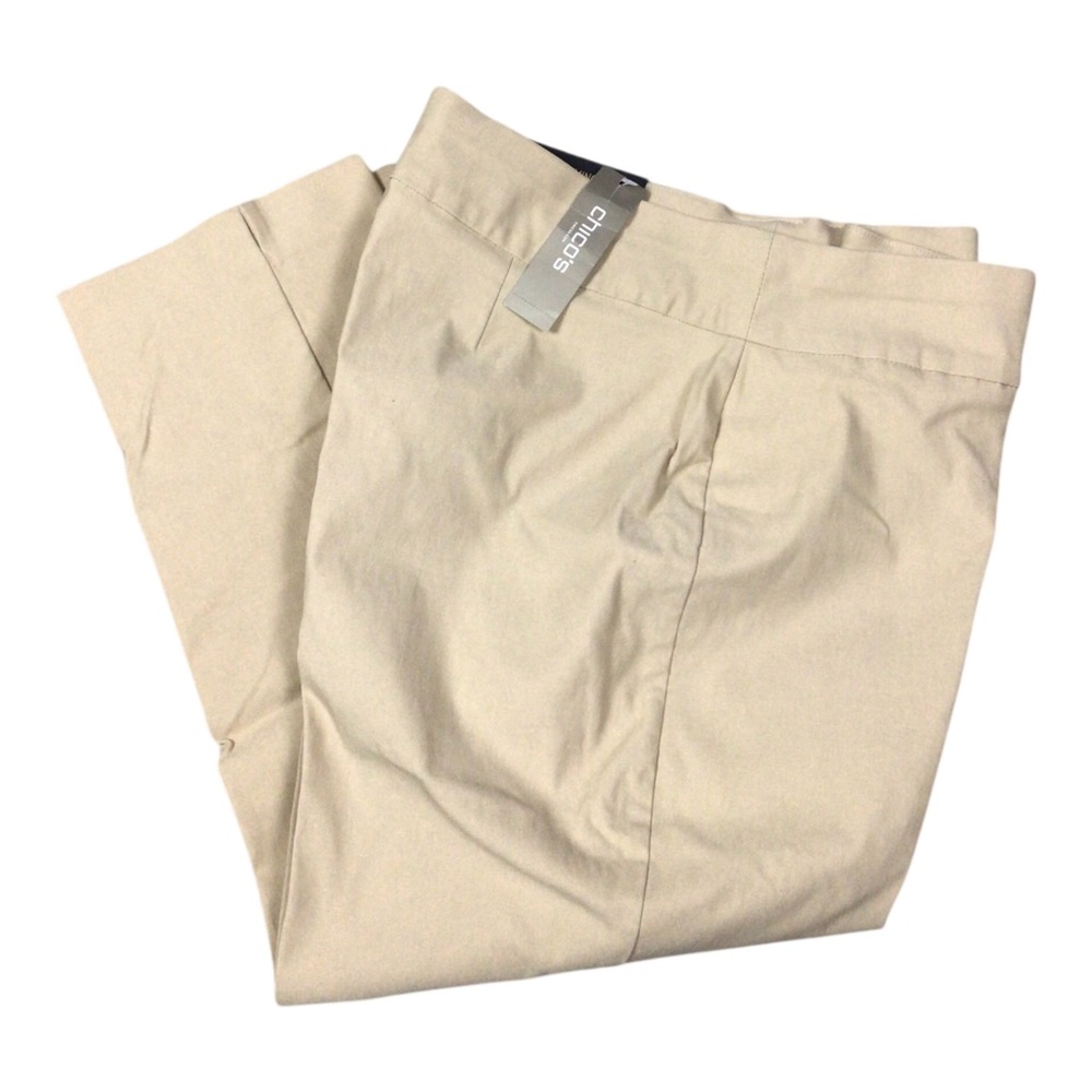 NWT Chico’s So Slimming Brigitte Pull On Pants 2P Tan Beige